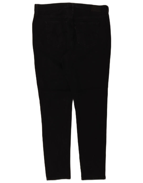 Levi's Dame 721 Skinny Jeans med høj talje US 16 2XL W36 L30 Sort Bomuld