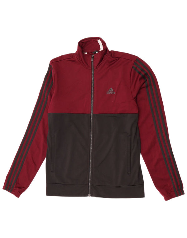Adidas Træningsdragt til mænd, topjakke UK 36/38 Small Burgundy Colourblock