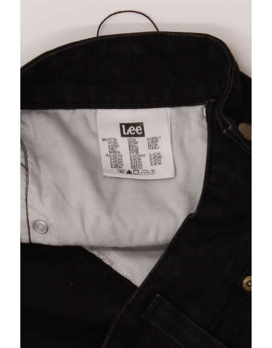 Lee lige jeans til kvinder W30 L32 sort bomuld