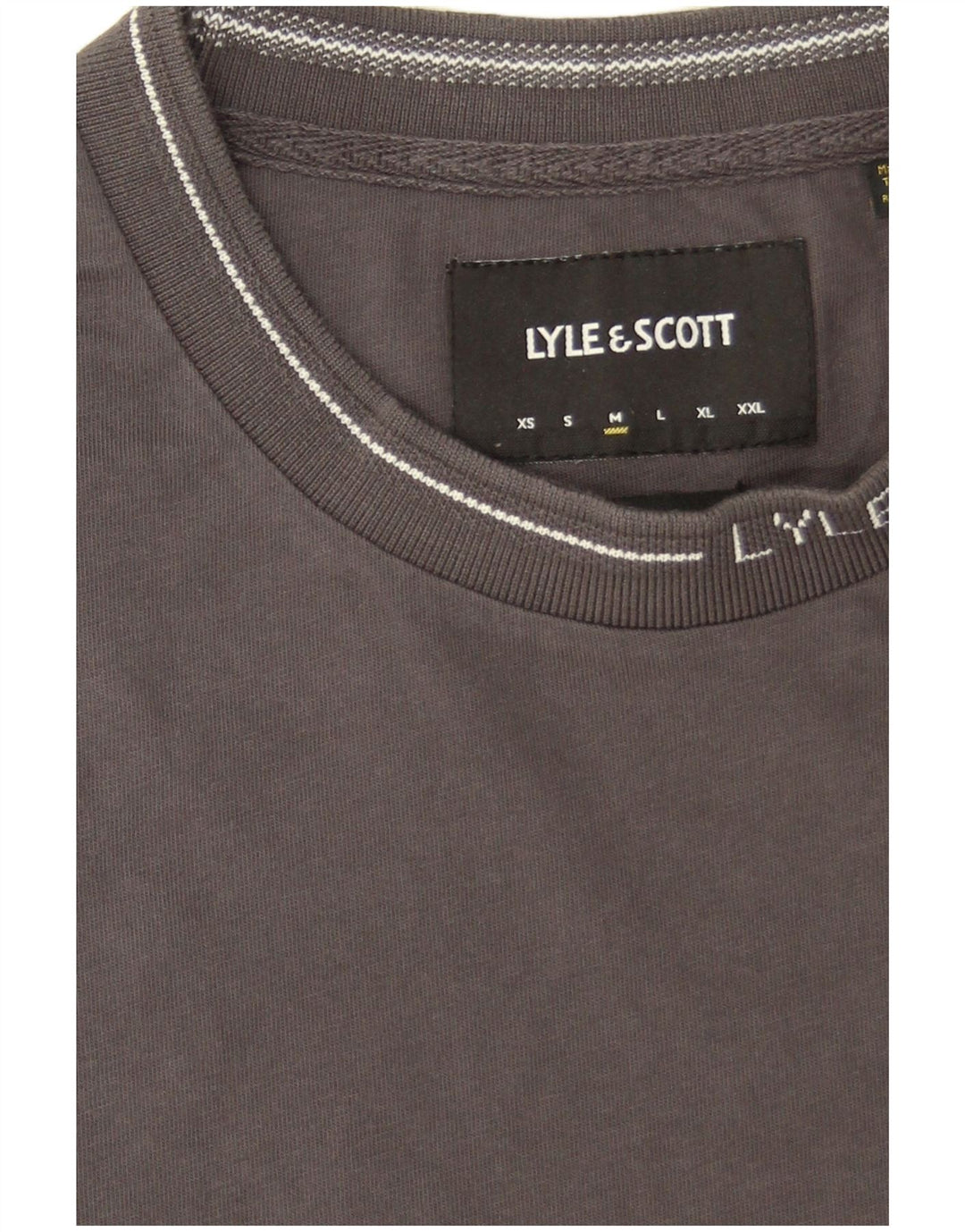 Lyle & Scott Herre T-shirt Top mellemgrå bomuld