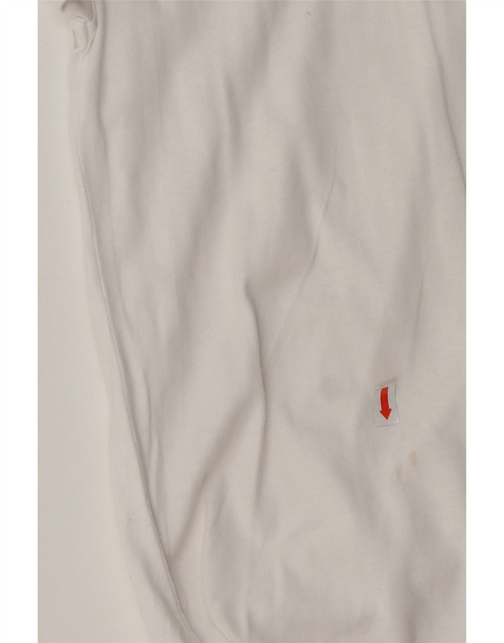 TED BAKER Drenge Grafisk T-Shirt Top 10-11 År Hvid Bomuld