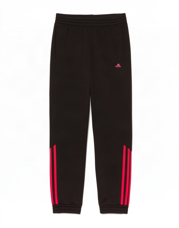 Adidas Pige Træningsdragt Bukser Joggers 11-12 År Sort Polyester