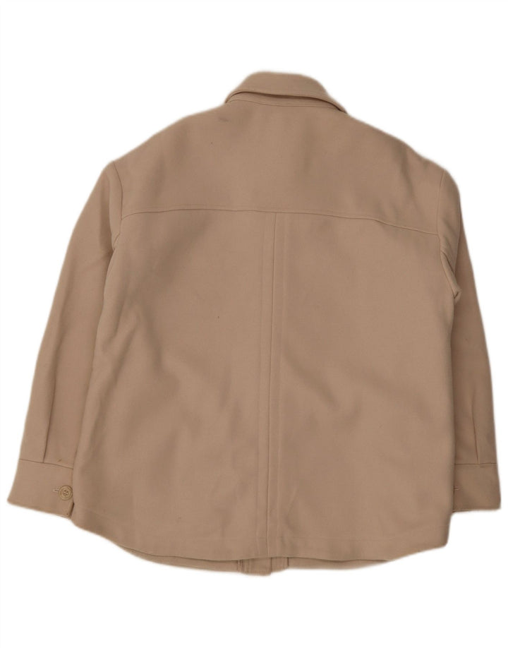 MINT VELVET Oversized bomberjakke til kvinder UK 14 Medium Beige Akryl