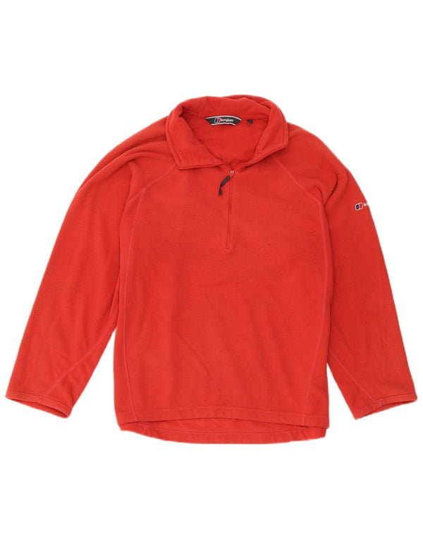 Berghaus Fleece Jumper med lynlås til kvinder UK 14 Medium Rød Polyester