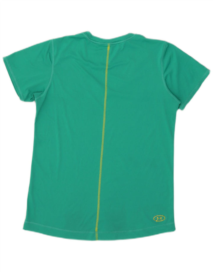 Under Armour Dame T-Shirt Top UK 12 Medium Grøn