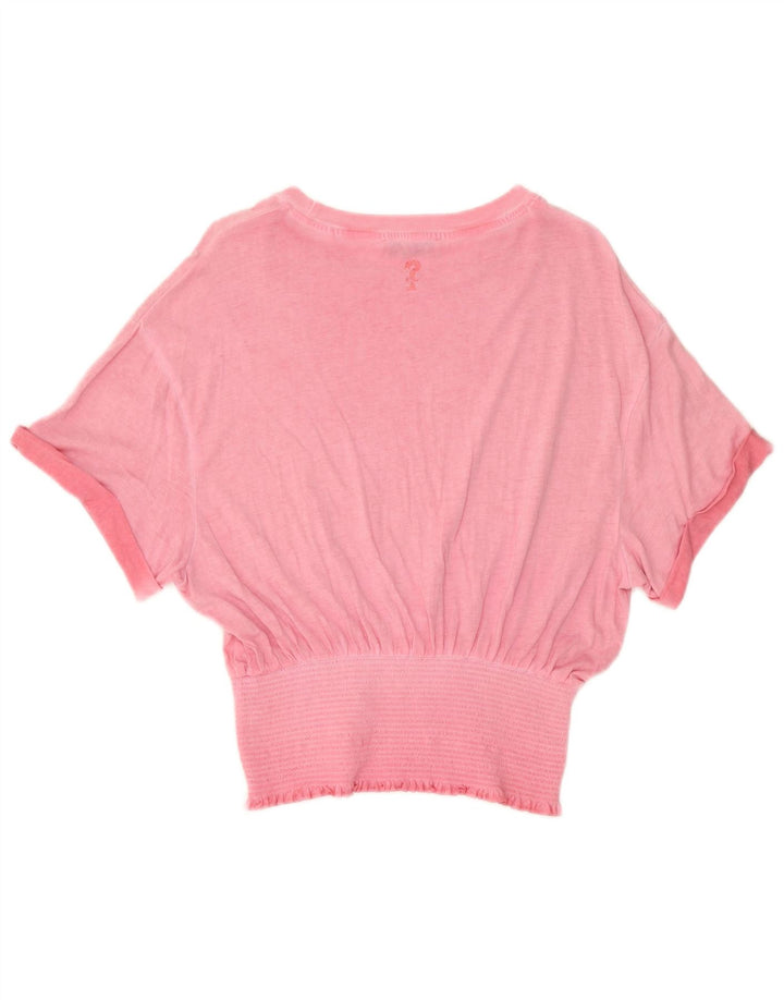 Guess Womens Batwing Bluse Top UK 10 Small Pink