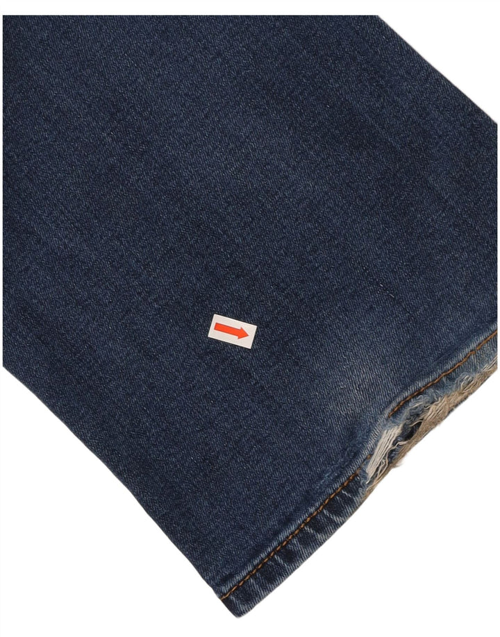 DIESEL Herre Zatiny Acid Wash Regular Bootcut Jeans W34 L30 Navy Blue