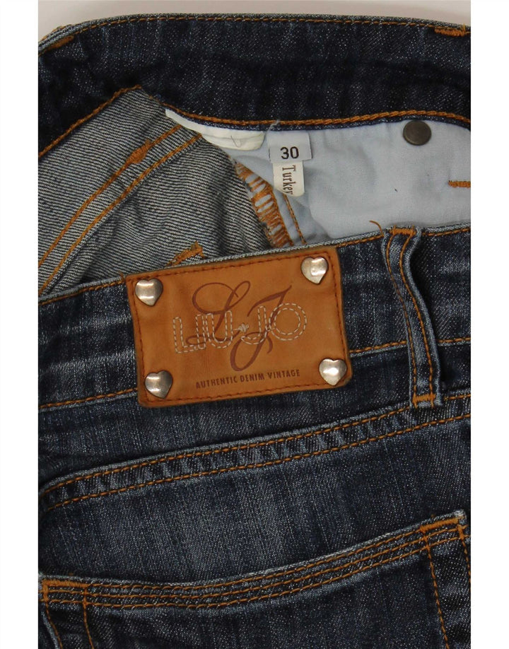 Liu Jo Womens Cropped Jeans W30 L24 Marineblå