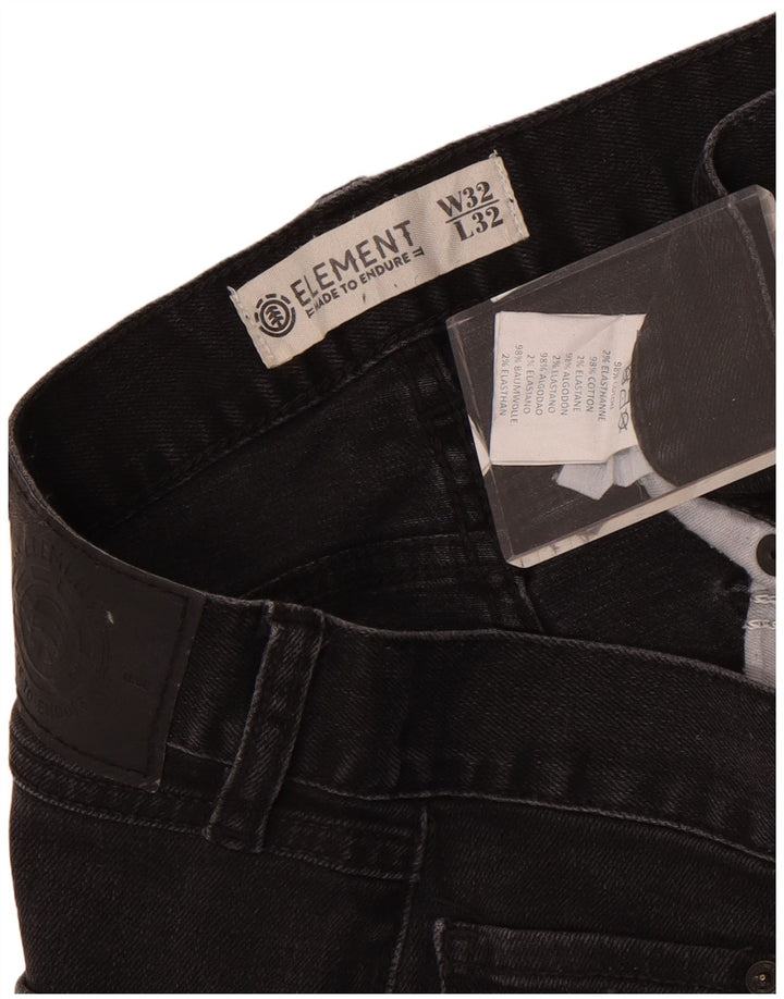 Element Herre Slim Jeans W32 L32 Sort Bomuld