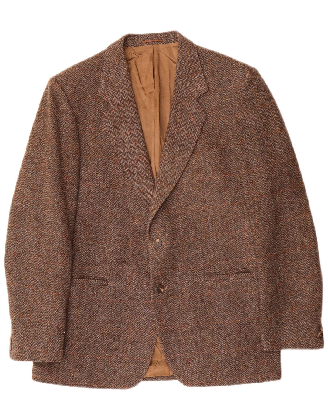 Magee Herre 2-knaps blazerjakke UK 40 Medium brun ternet uld