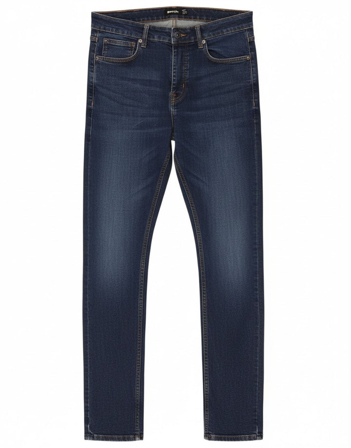 Bænk Herre Skinny Jeans W34 L34 Blå Bomuld