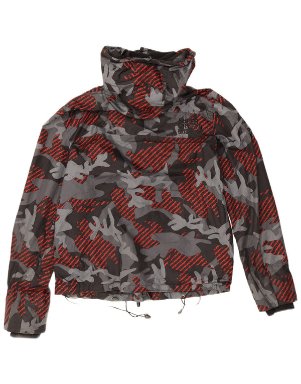 Superdry Herre Windcheater Grafisk regnjakke UK 40 Stor grå Camouflage