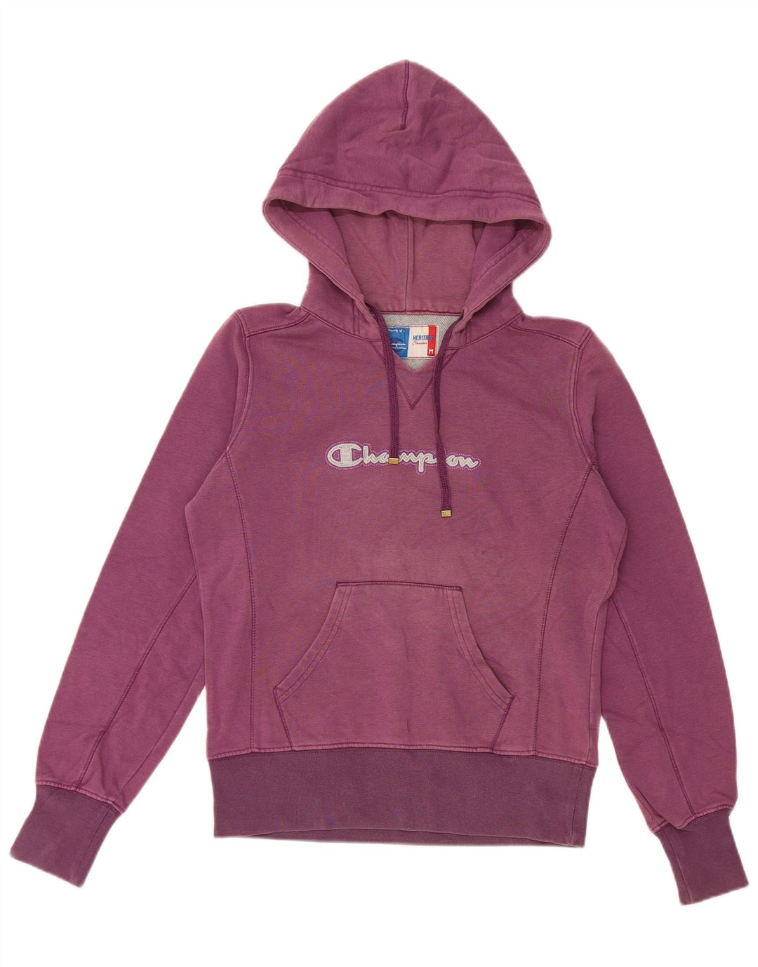 CHAMPION Dame Heritage Classics Hoodie Jumper UK 14 Medium Burgundy