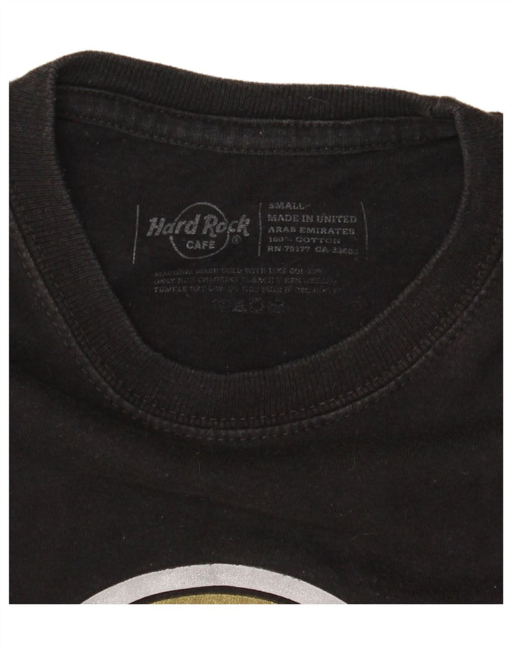 HARD ROCK CAFE Herre grafisk T-shirt Top Lille sort bomuld