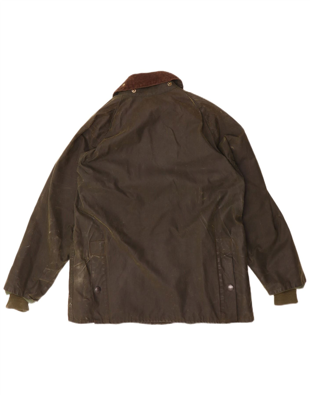 BARBOUR Herre Bedale vokset bomuldsjakke UK 38 Medium Khaki