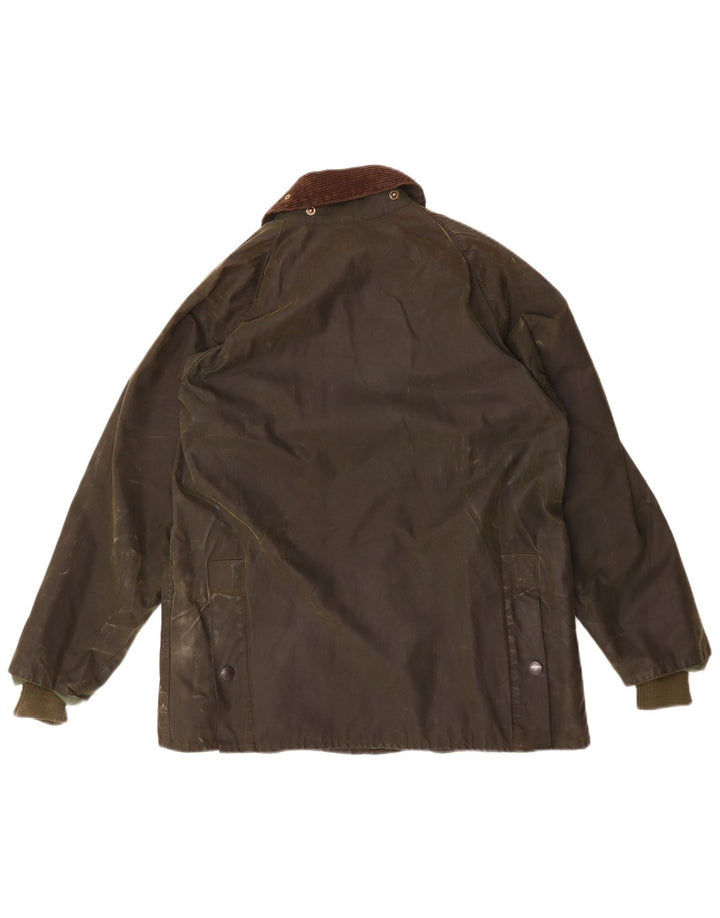 BARBOUR Herre Bedale vokset bomuldsjakke UK 38 Medium Khaki