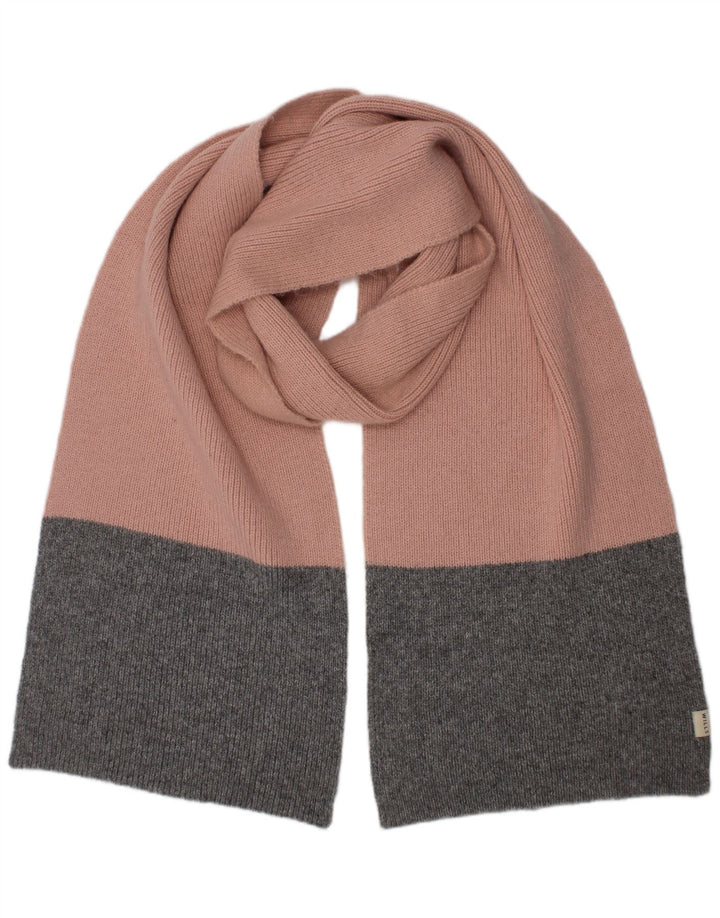 Jack Wills Kvinder strik rektangel tørklæde One Size Pink Colourblock