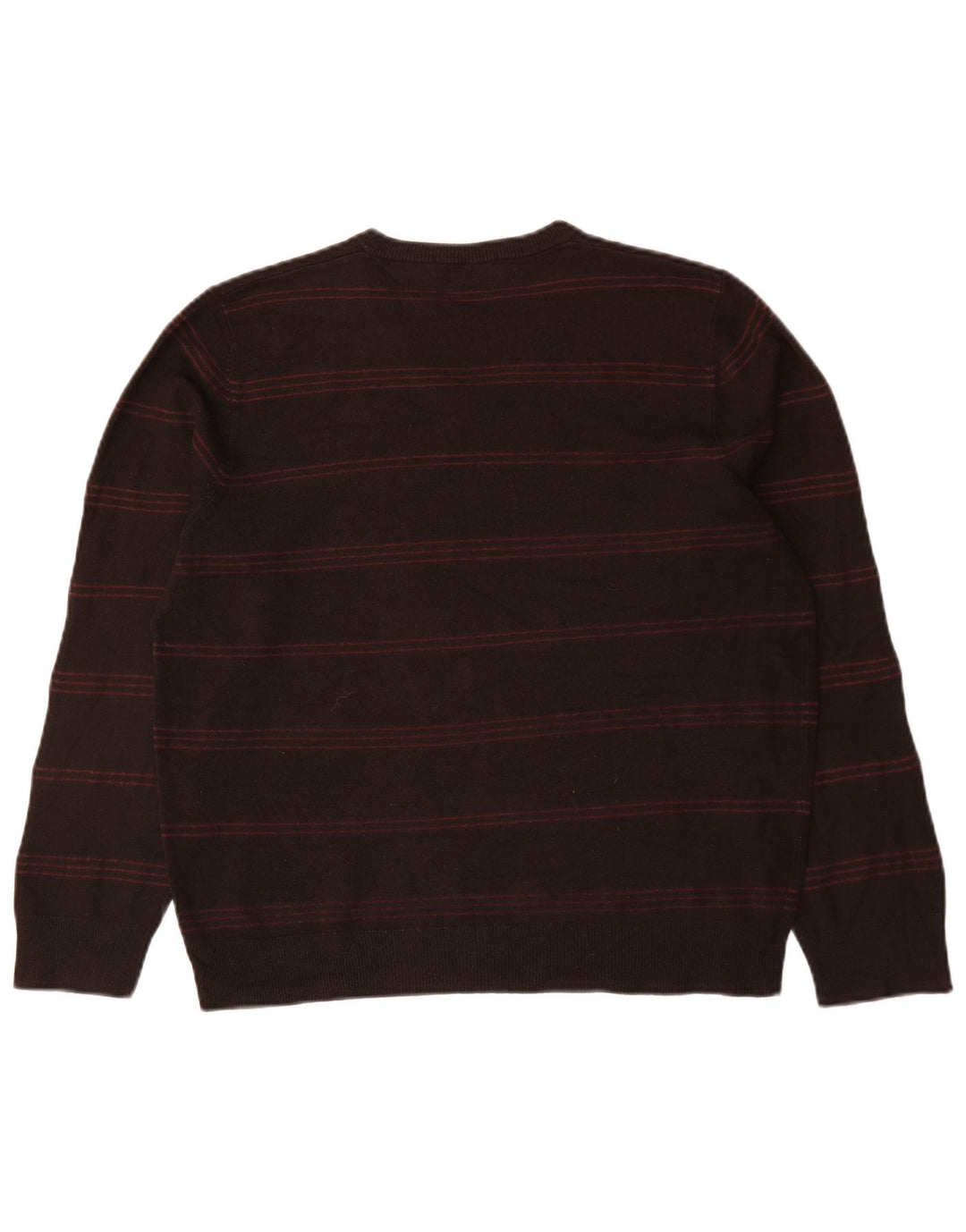 Marks & Spencer Herre Blue Harbor V-hals sweater Stor brun stribet