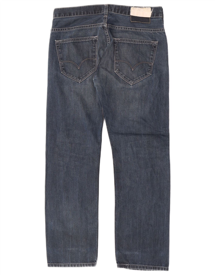 Levi's Herre 504 lige jeans W32 L27 blå bomuld