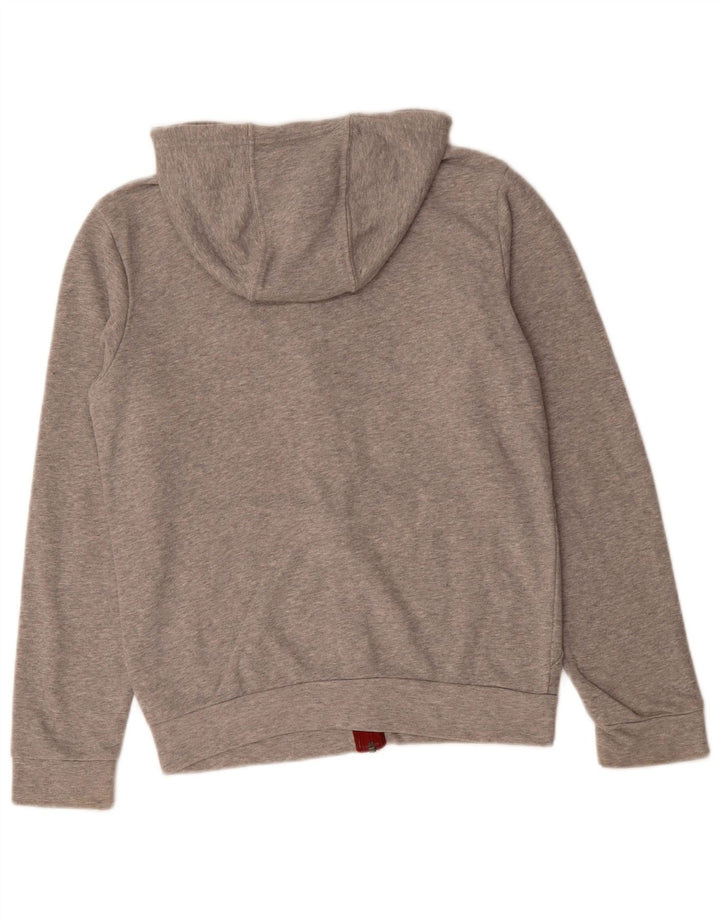 ADIDAS Mens Graphic Zip Hoodie Sweater Small Grey