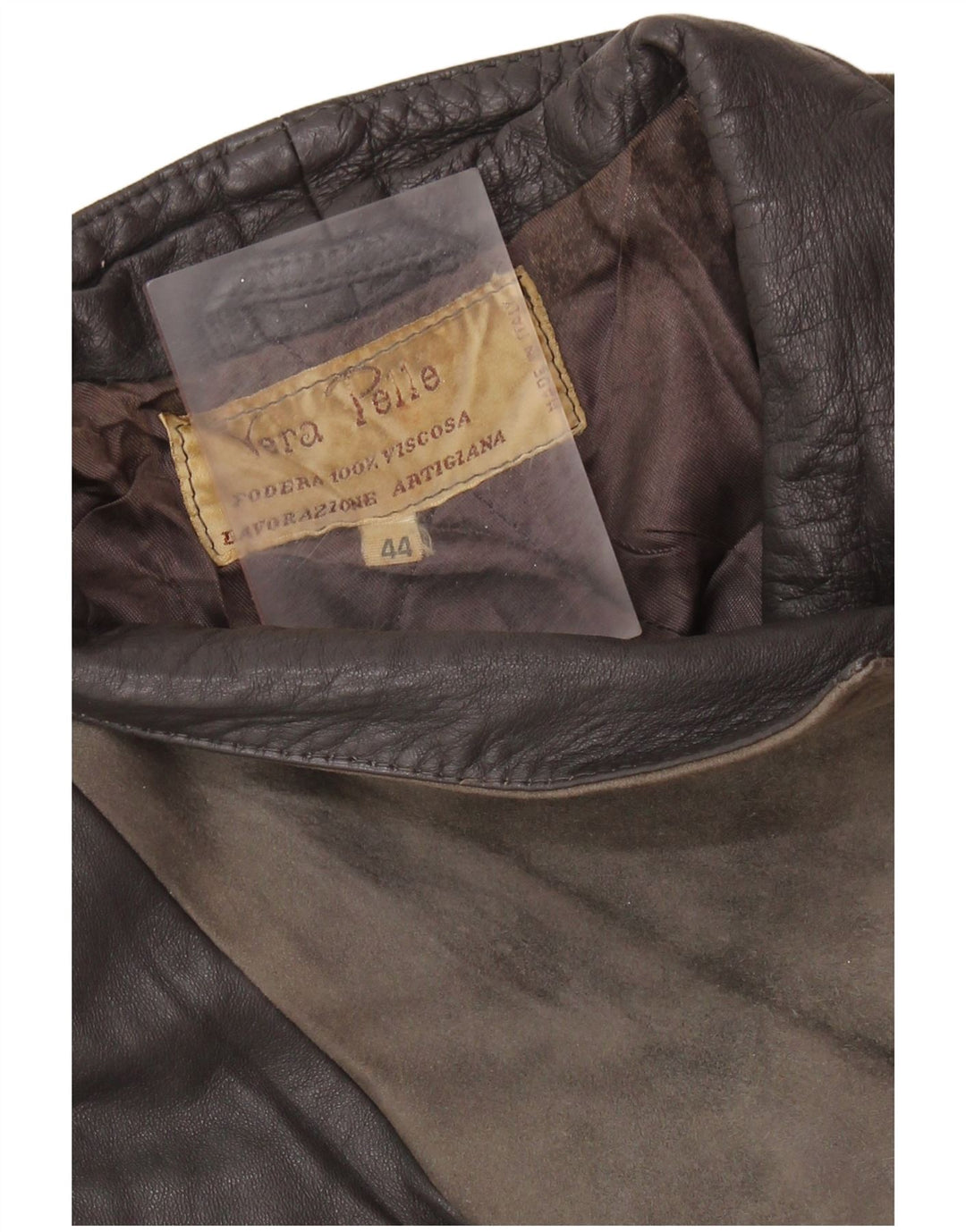 Lavorazione Artigiana Damejakke IT 44 Medium Grey Colourblock Læder