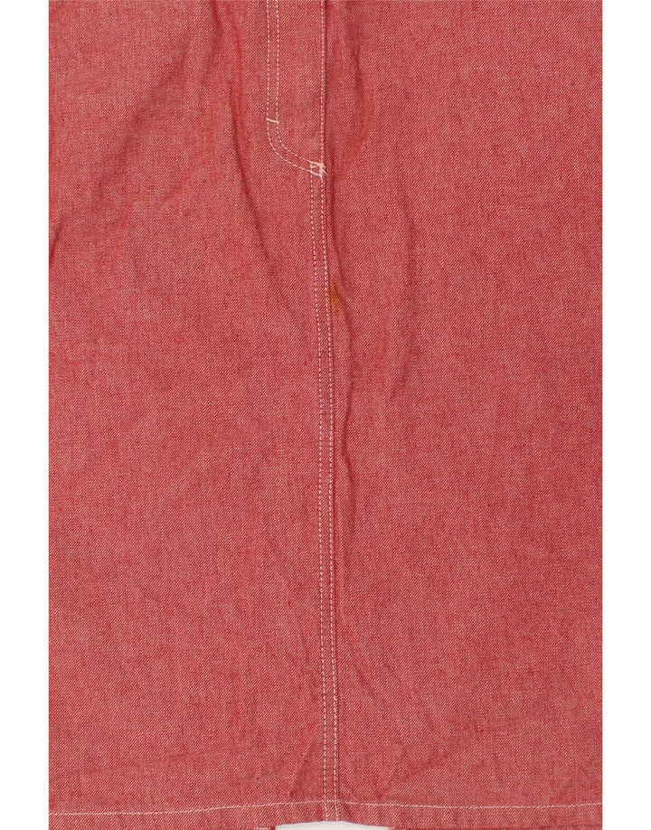 BENETTON Womens Denim Skirt IT 46 Large W32 Pink Cotton Vintage Benetton and Second-Hand Benetton from Messina Hembry 