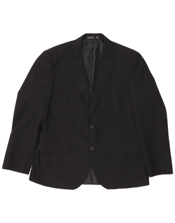 Marks & Spencer Herre Short 2 Button Blazer Jacket UK 40 Medium Black