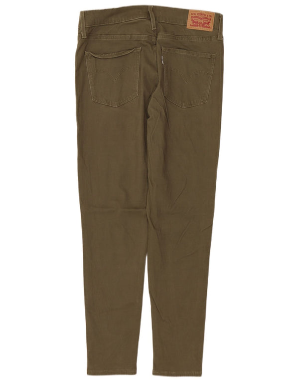 LEVI'S Dame 720 højtaljede Super Skinny Cropped Bukser W28 L25 Khaki