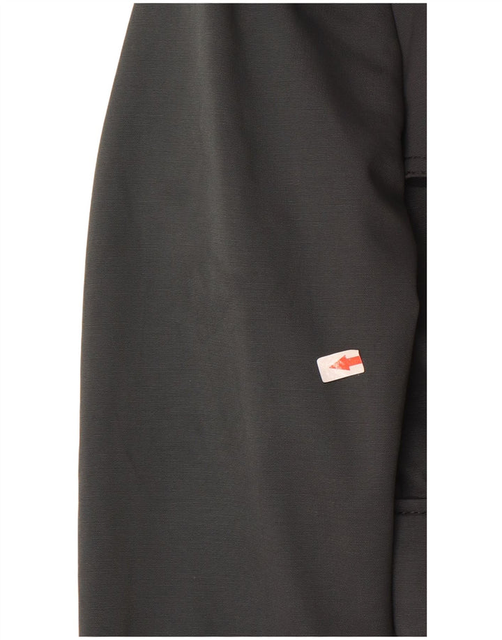 Zara Dame Kort Dobbeltradet Trench Coat UK 14 Medium Grå Bomuld