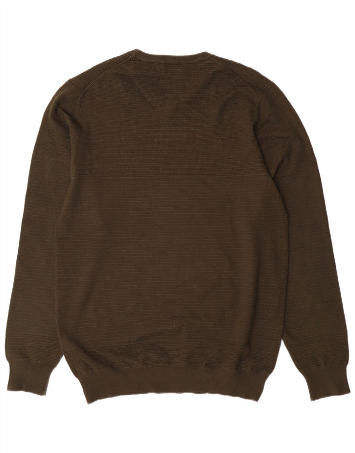 Liu Jo Herre sweater med rund hals 2XL Khaki Viscose