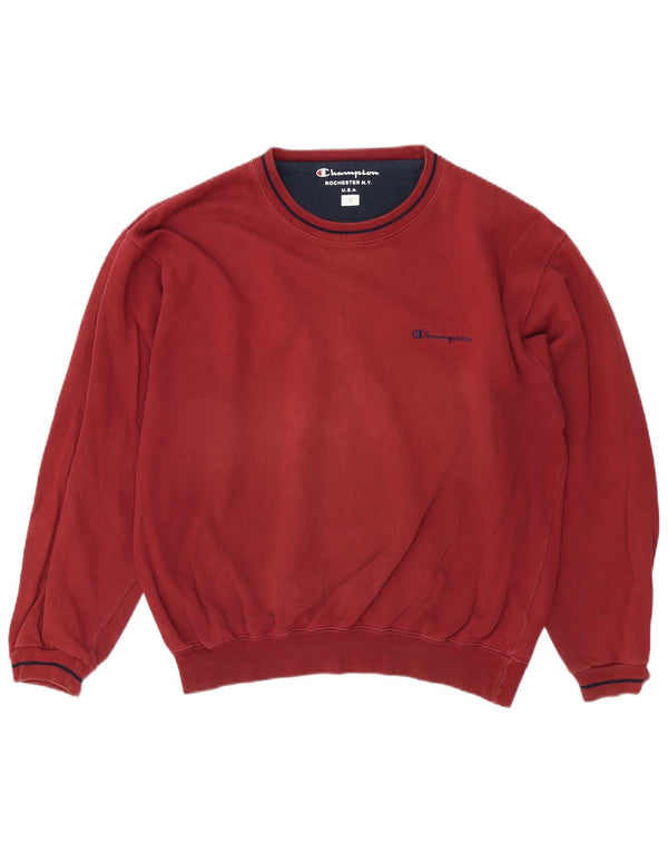 Champion Herre sweatshirt Jumper Medium Bourgogne bomuld