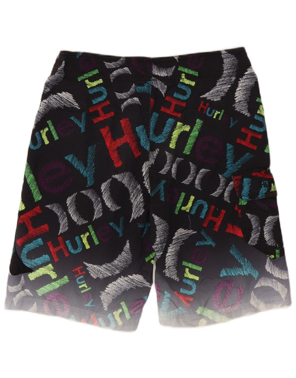 Hurley Herre grafiske svømmeshorts Medium sort polyester