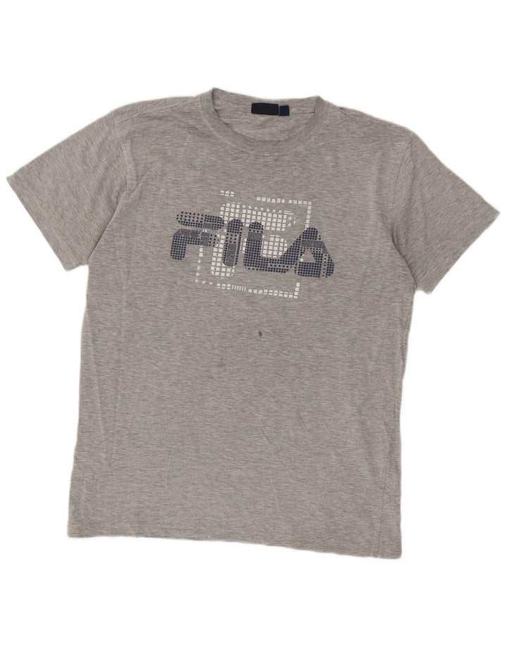 Fila Herre grafisk T-shirt top mellemgrå bomuld