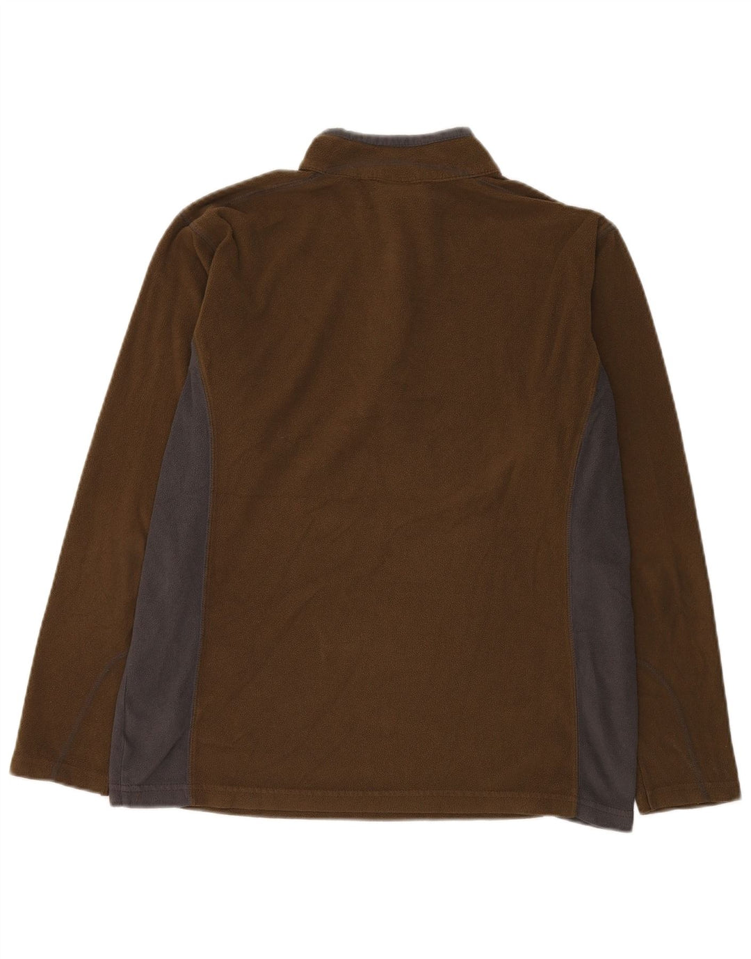 COLUMBIA Fleece Jumper med lynlås til mænd Stor brun Colourblock Polyester