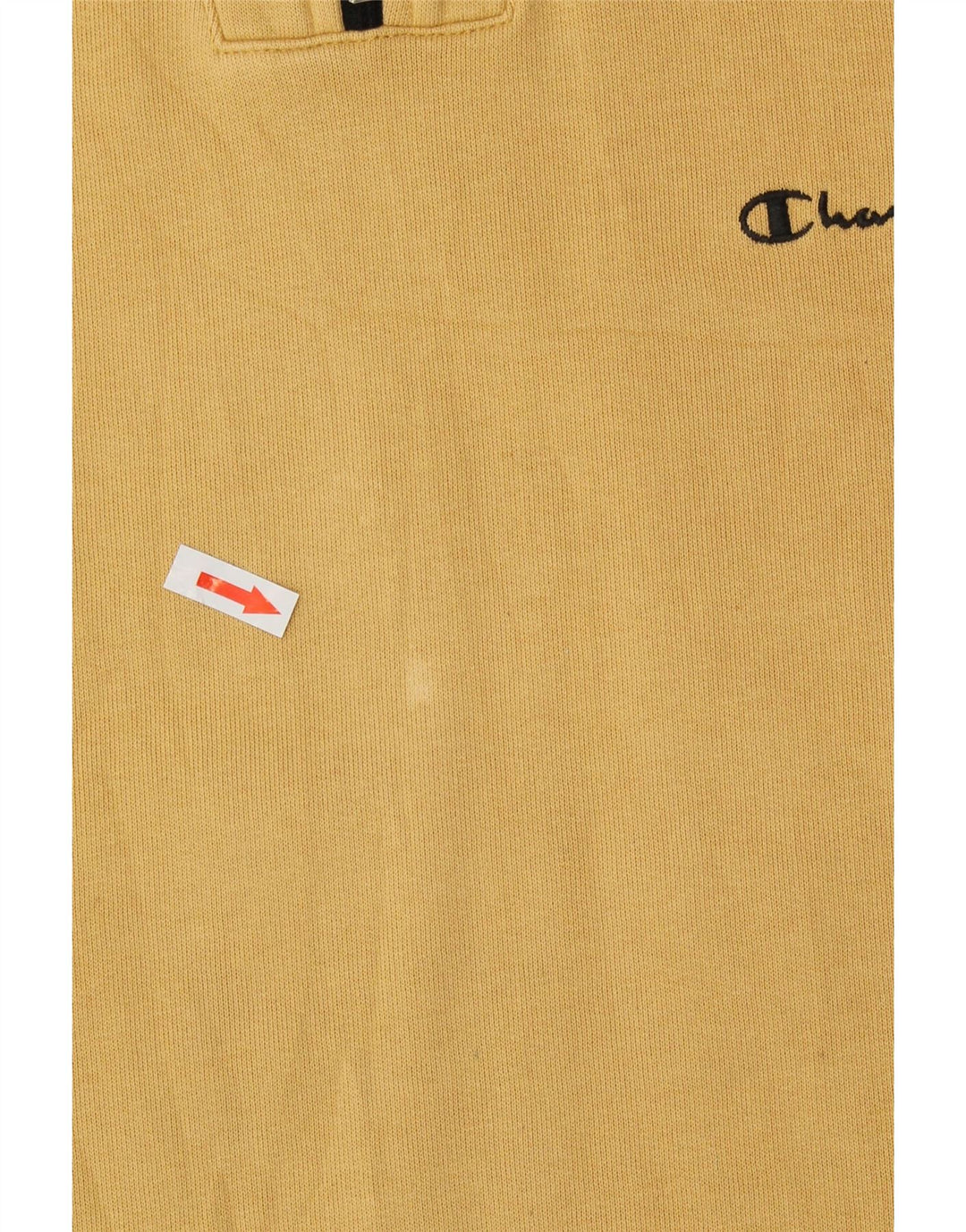 CHAMPION Herre Zip Neck Sweatshirt Jumper Stor Beige Bomuld