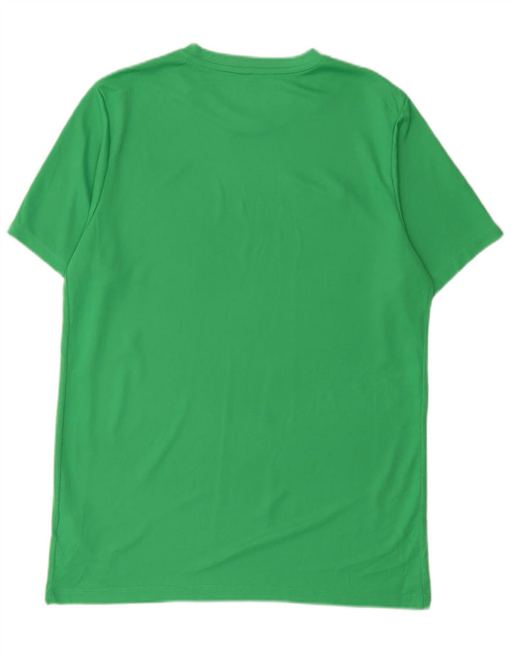 Nike Herre Dri Fit T-Shirt Top Stor Grøn Polyester