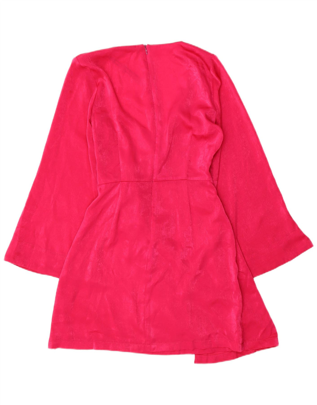 Zara Dame Langærmet Skede Kjole UK 10 Small Pink Polyester