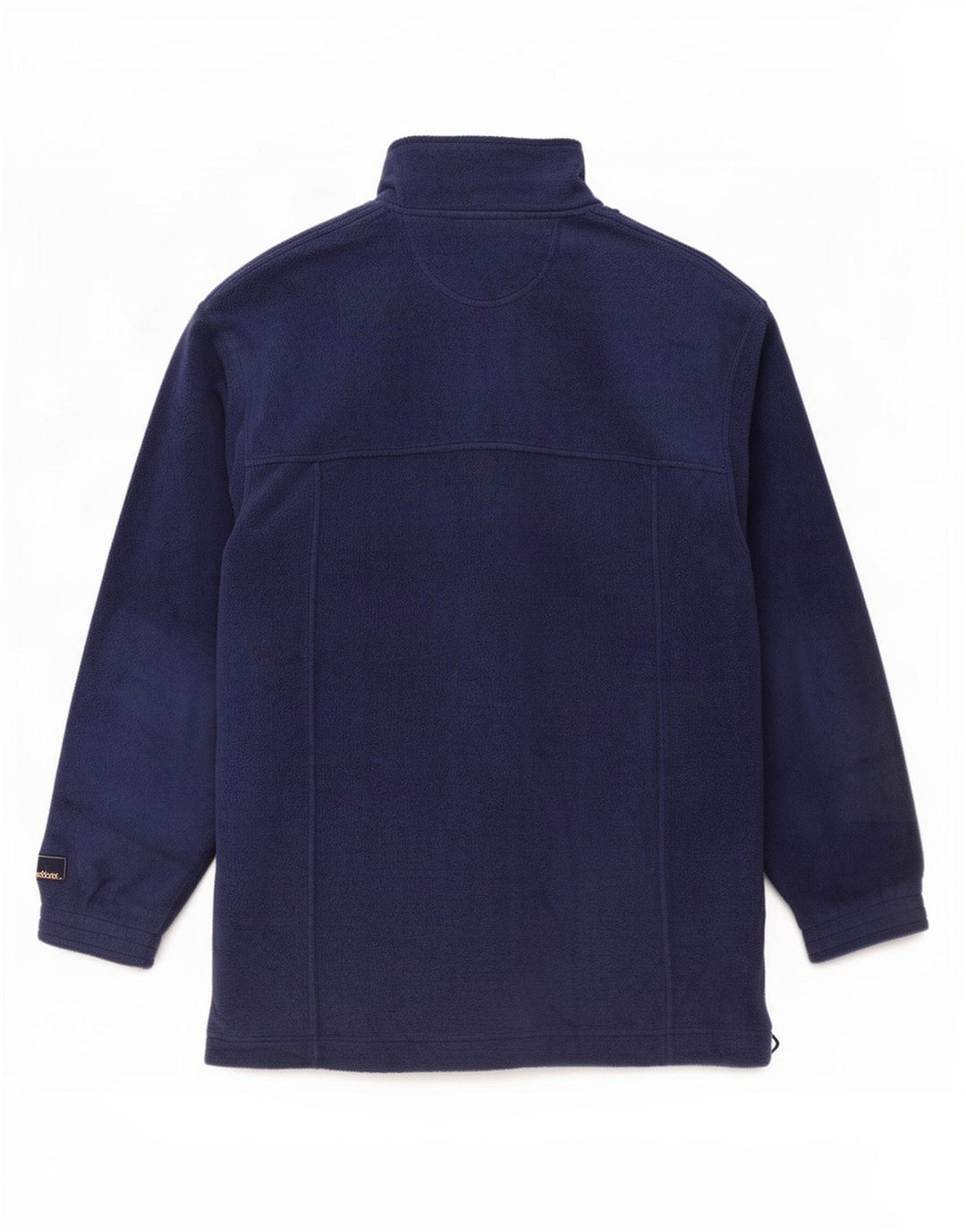 Adidas Fleecetrøje med lynlås til mænd UK 40/42 Medium Navyblå polyester