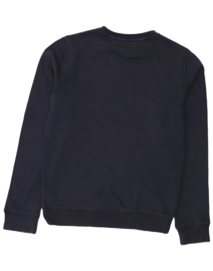 TOMMY HILFIGER Grafisk sweatshirt til mænd, lille marineblå bomuld