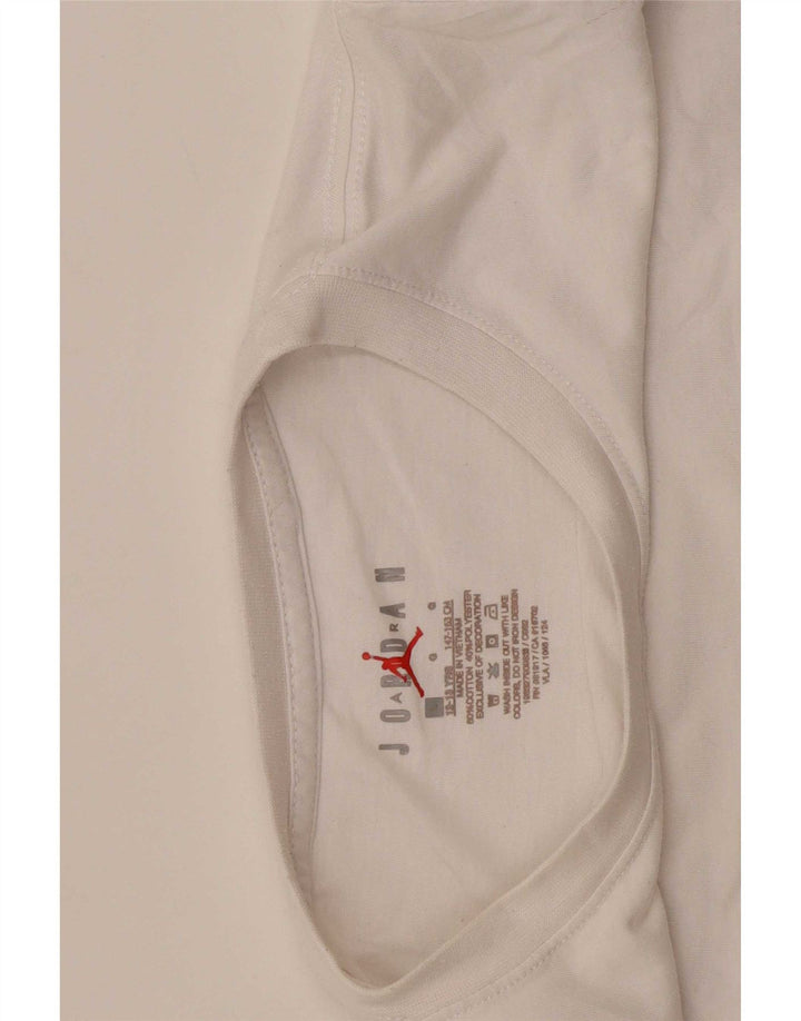 Jordan Boys Grafisk T-Shirt Top 12-13 År Stor Hvid