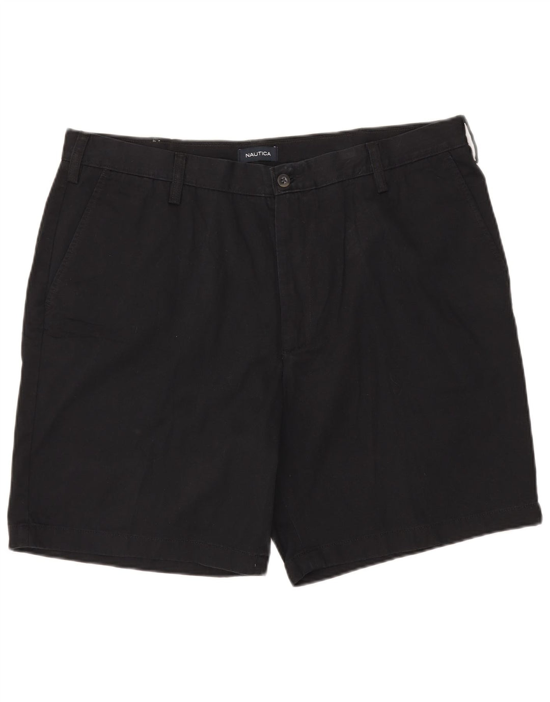 NAUTICA Chino Shorts til mænd W40 XL Sort bomuld