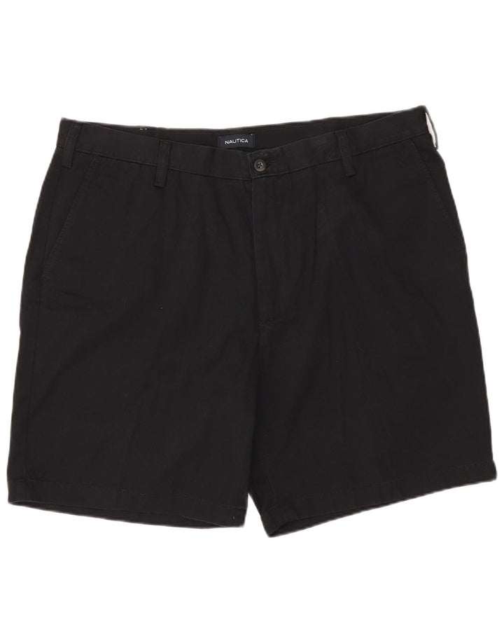 NAUTICA Chino Shorts til mænd W40 XL Sort bomuld