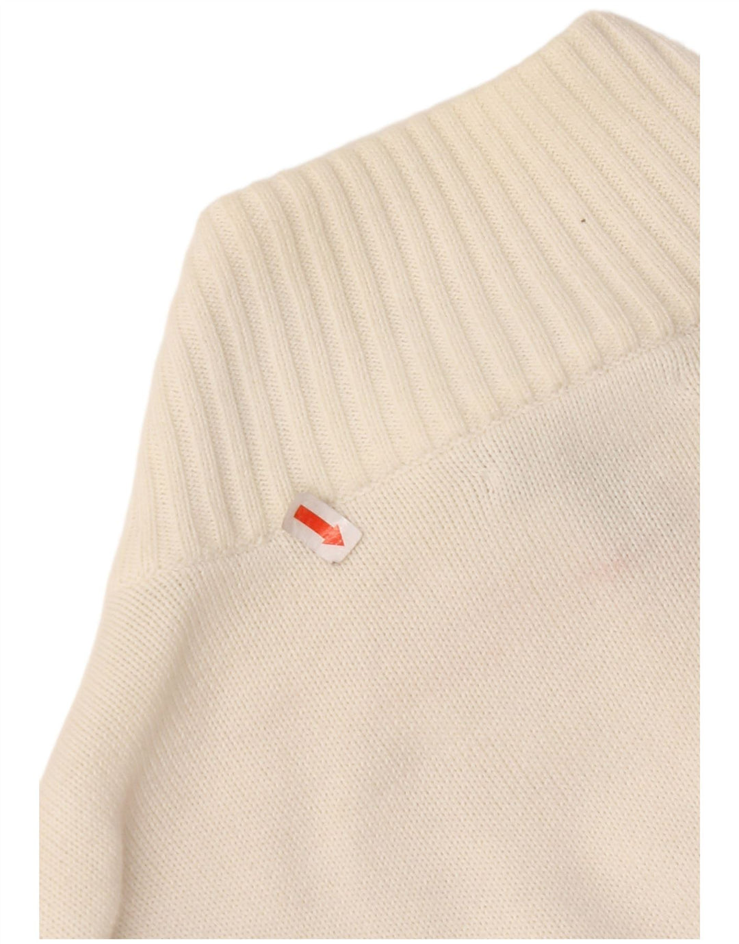 TOMMY HILFIGER Cardigan sweater til kvinder UK 20 2XL Hvid Bomuld