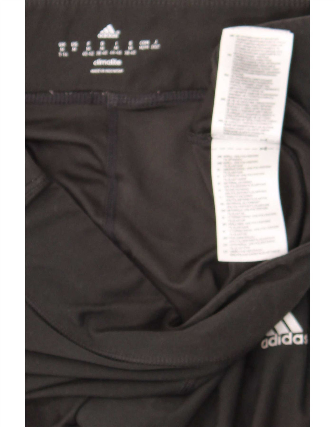 Adidas Grafiske Leggings til kvinder UK 12 W30 L25 Sort polyester