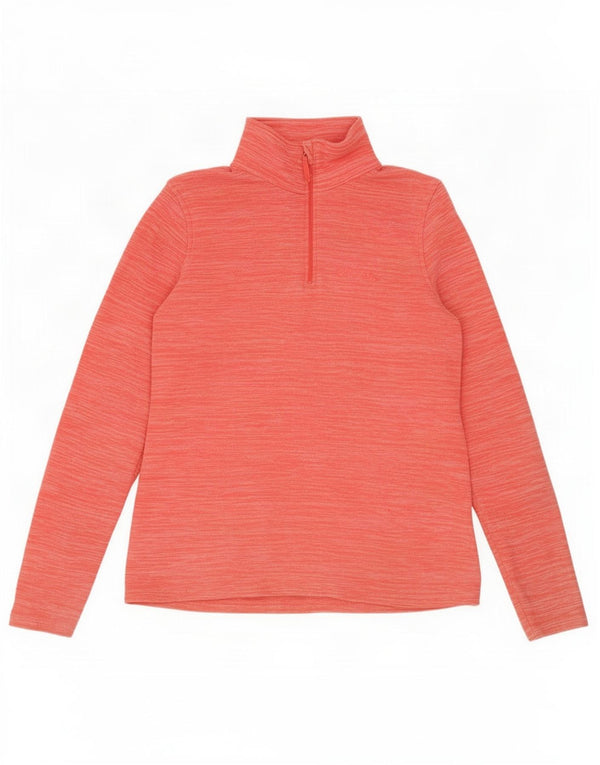 Mountain Warehouse Dame lynlås hals Fleece Jumper UK 12 Medium Pink Flecked