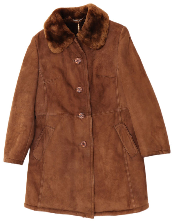 Striwa Dame Shearling Coat IT 42 Medium Brun