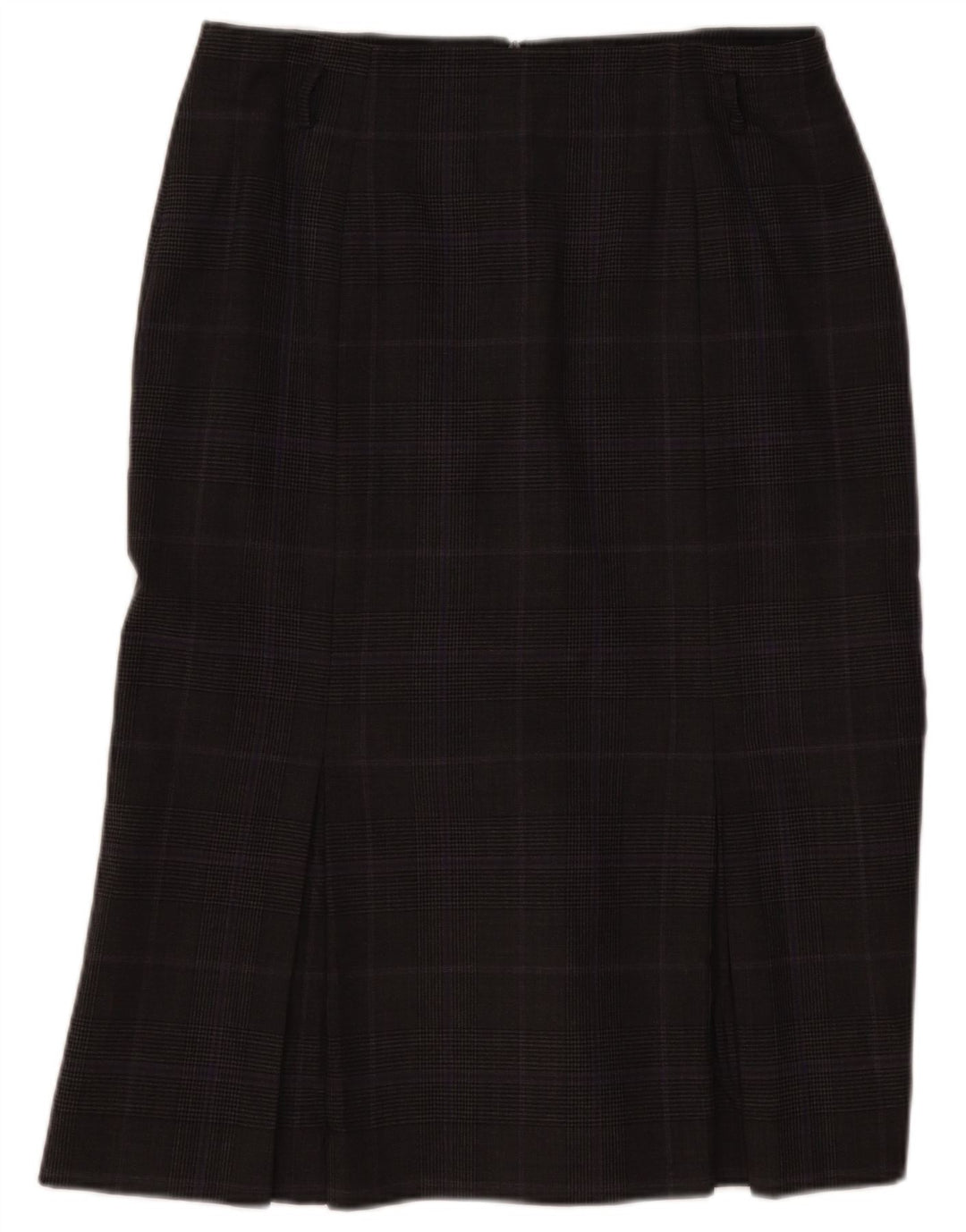 Hobbs Dame Havfrue Nederdel UK 14 Large W33 Grey Check Wool