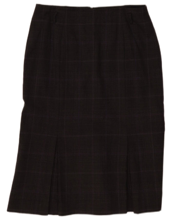 Hobbs Dame Havfrue Nederdel UK 14 Large W33 Grey Check Wool