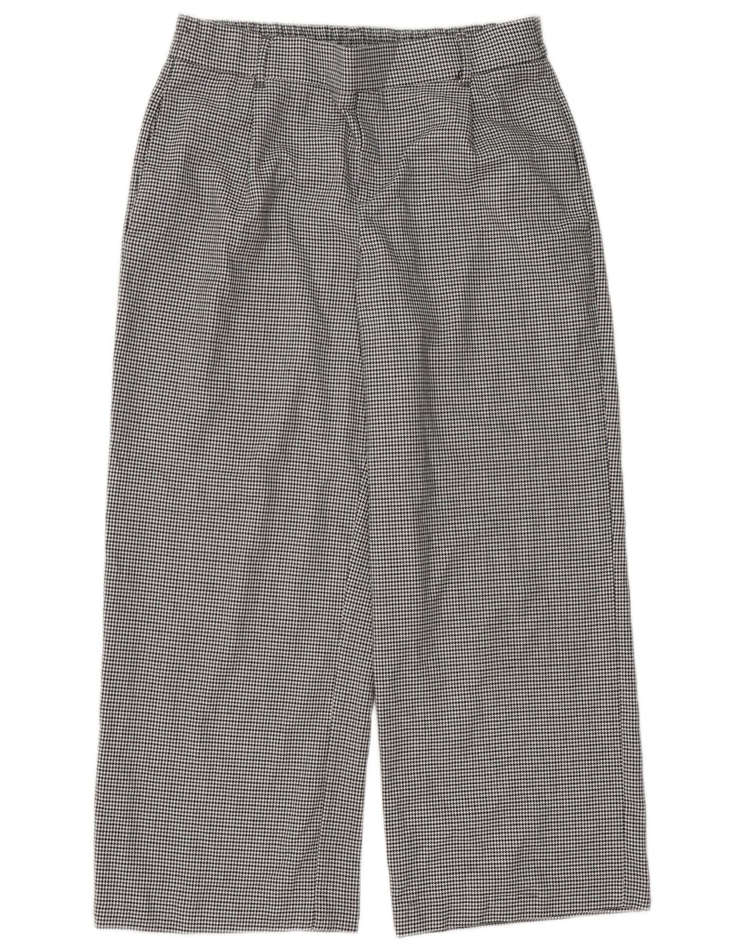 Zara Trafaluc Cropped Bukser Medium W28 L25 Sort Houndstooth