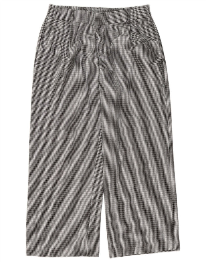 Zara Trafaluc Cropped Bukser Medium W28 L25 Sort Houndstooth